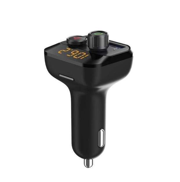 FM-трансмиттер Grand-X MegaBass Bluetooth V5.0 Hands Free MicroSD, 2хUSB 1A+2.4A (DLTT) - изображение 4