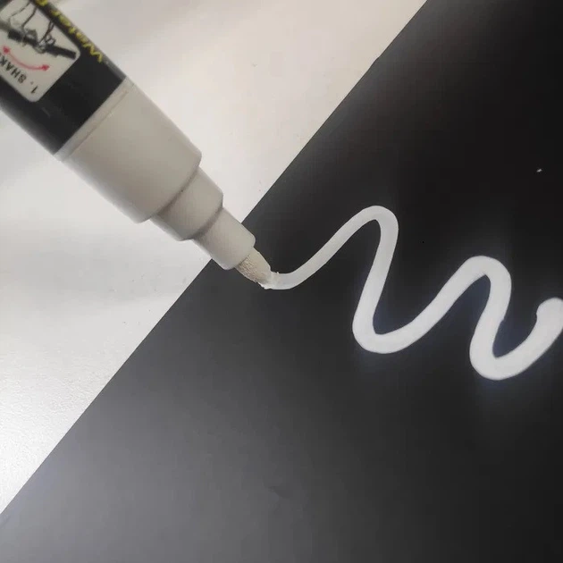 Маркер крейдяний Білий liquid chalk marker beide для дошки штендера Фломастер TT - зображення 5