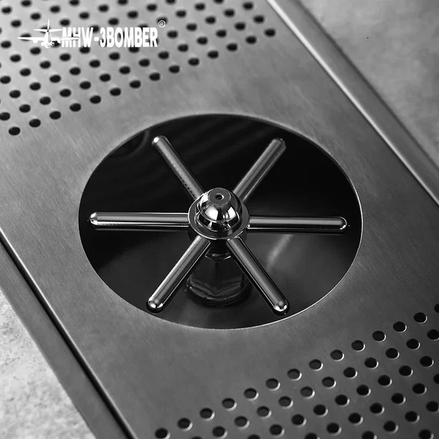 Ринзер барный MHW-3Bomber 19.5 на 59.5 см. Embedded Stainless Steel Cup Rinser врезной (622FDF2205F1) - изображение 3