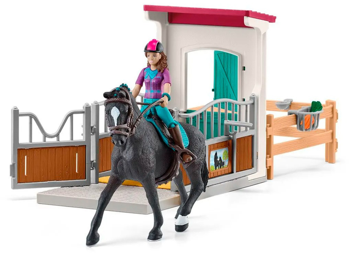 Ігровий набір Schleich Horse Club Boks la коні від Лізи та Шторму (4059433855219) - зображення 3