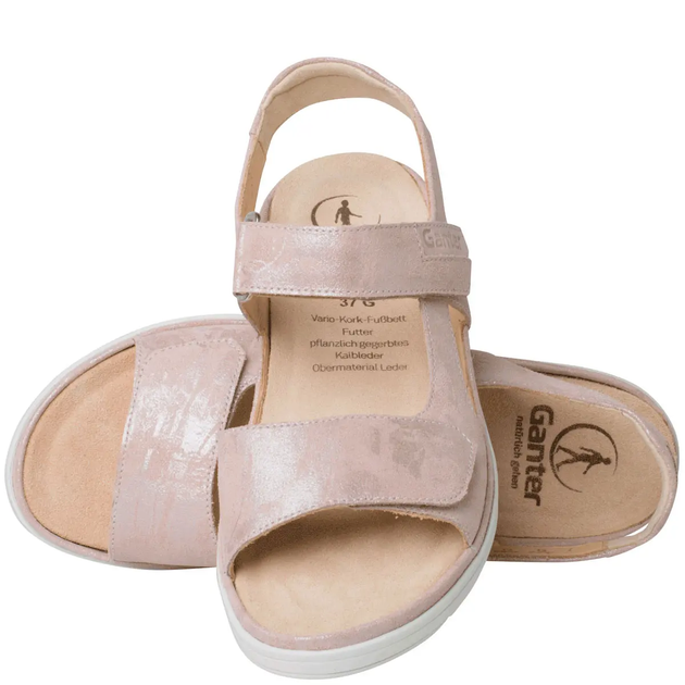 Ортопедические женские сандалии Gina, св.розовый велюр (арт.7-20 0183 4100), Ganter (36) - изображение 2