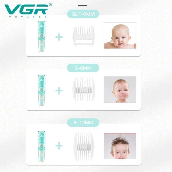 Детская машинка для стрижки волос бесшумная VGR V - 151 Baby - изображение 6
