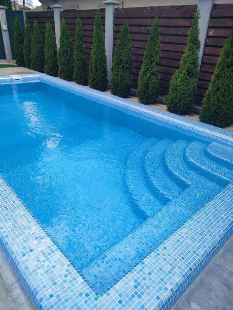Мозаика АкваМо голубая,перламутровая PWPL25502 Sky Blue 31.7х31.7 стеклянная для ванны, душевой,бассейна за 1 - Фото 7 Мозаика АкваМо голубая,перламутровая PWPL25502 Sky Blue 31.7х31.7 стеклянная для ванны, душевой,бассейна за 1 - изображение 7