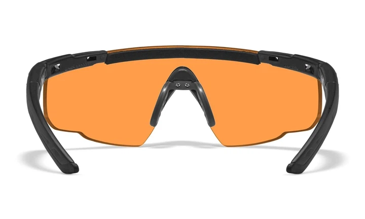 Очки баллистические Wiley X Sabre Advanced mod 301 1 линза Цвет орнажевые - изображение 4