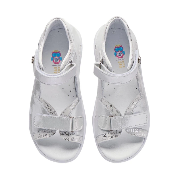 Сандалі ортопедичні для дівчинки, срібний (арт.LEO-235 SIL), Theo Leo (36) - зображення 3