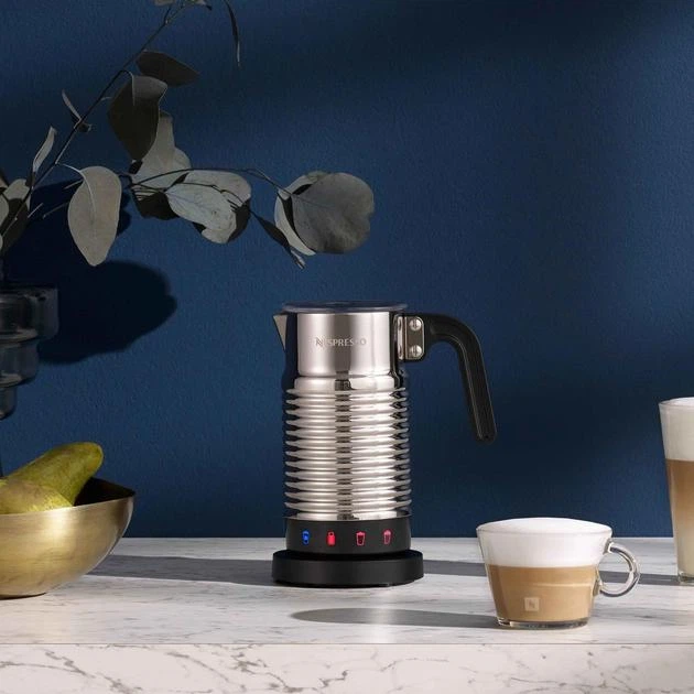 Капучинатор Nespresso Aeroccino 4 для приготування гарячої/холодної молочної піни, хром - зображення 4