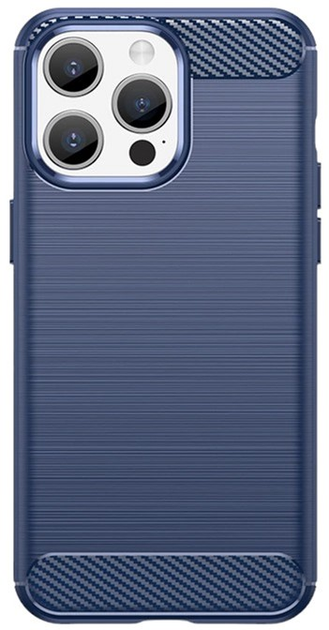 Панель Hurtel Carbon Case для iPhone 15 Pro Blue (9145576279465) - зображення 1