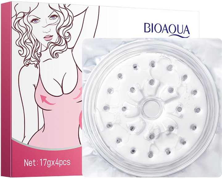 Гидрогелевые патчи для подтяжки и моделирования груди Bioaqua Enhancement Breast Patch Milky White 17 г х 4 шт (6975239990450) - изображение 1