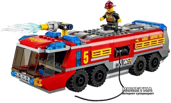 Конструктор LEGO City Пожарная машина для аэропорта (60061) - Фото 3 Конструктор LEGO City Пожарная машина для аэропорта (60061) - изображение 3