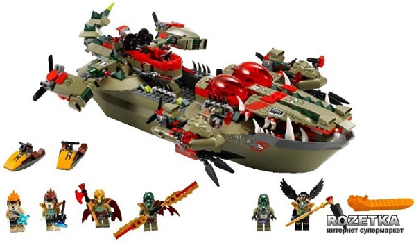 Конструктор LEGO Legends Of Chima Флагманский корабль Краггера