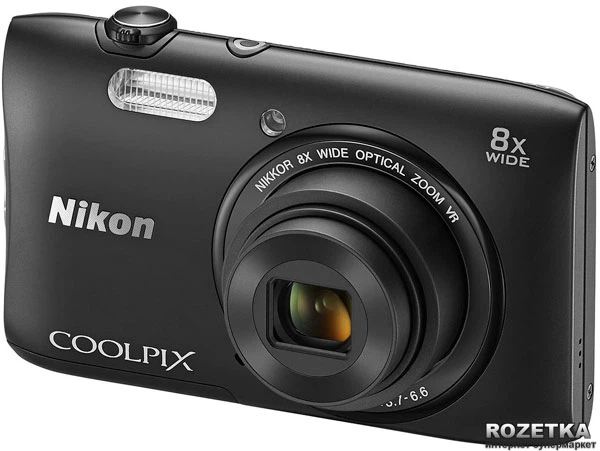 Фотоаппарат Nikon Coolpix S3600 Black (VNA551E1) купить на ROZETKA