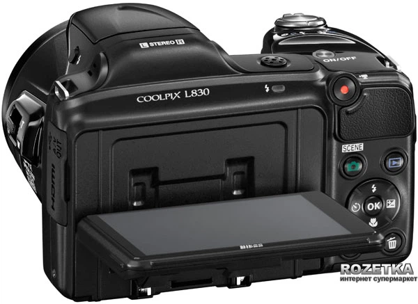 Фотоаппарат Nikon Coolpix L830 Black (VNA600E1) + карта памяти