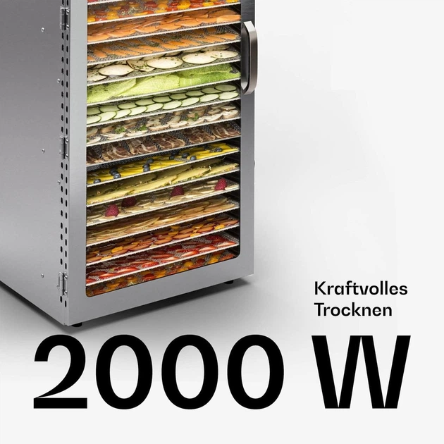 Дегидратор сушилка Food Dehydrator LT-24 для овощей фруктов мяса грибов 24 лотков 2000Вт - Фото 6 Дегидратор сушилка Food Dehydrator LT-24 для овощей фруктов мяса грибов 24 лотков 2000Вт - изображение 6