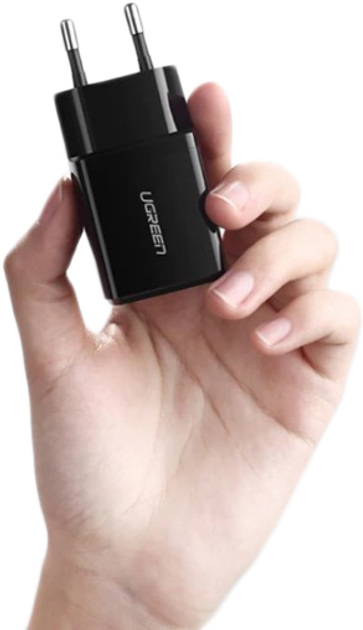 Ładowarka sieciowa Ugreen ED011 USB Wall Charger 2.1A Czarna (6957303854592) - obraz 5