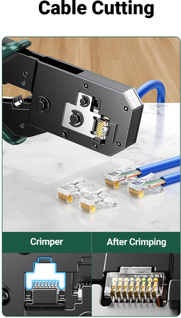 Обтискні кліщі Ugreen NW136 Multifunctional Clamp Green (6957303876839) - зображення 6