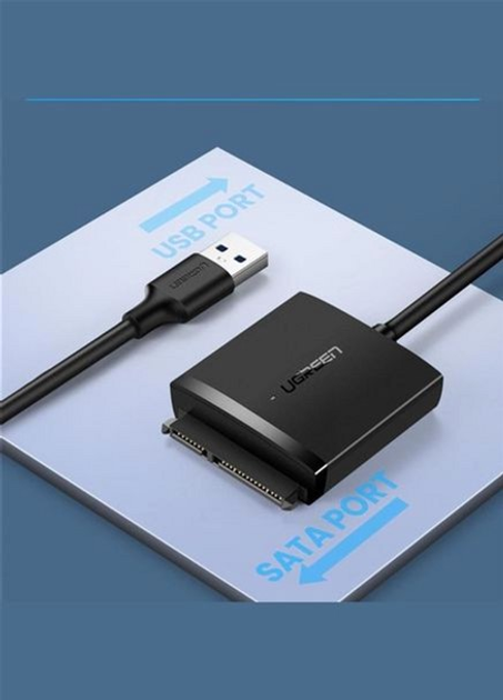 Adapter Ugreen CM257 USB 3.0 A na kabel adaptera SATA 3.5''/2.5" Czarny (UGR-60561) - obraz 5