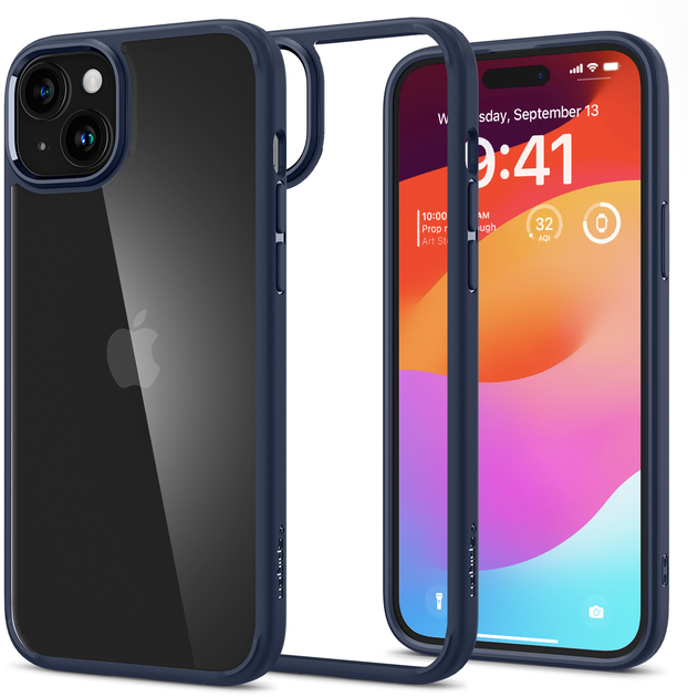 Панель Spigen Ultra Hybrid для Apple iPhone 15 Plus Navy Blue (ACS06659) - зображення 2