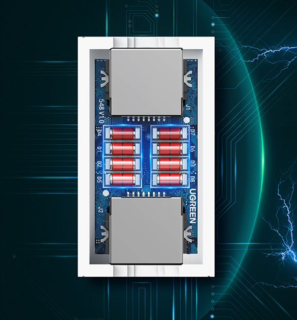 Złącze Ethernet Ugreen NW116 RJ-45 Białe (UGR-20391) - obraz 4
