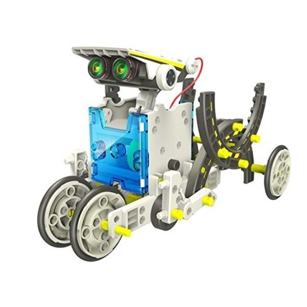 Детский конструктор робот трансформер Solar Robot Kit 14 в 1 развивающий с солнечной панелью и моторчиком (085g) - изображение 4