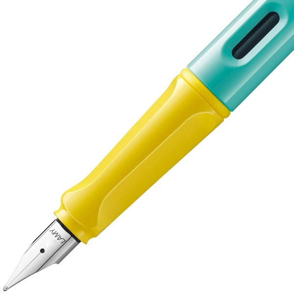 Чорнильна ручка Lamy Safari Summer Pina Colada жовто-блакитна перо F (тонке) - зображення 3