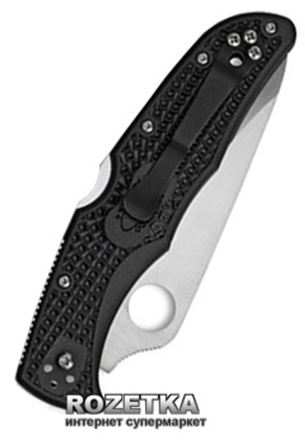 Карманный нож Spyderco Endura Black FRN Flat Ground C10FPBK (871185) - изображение 2