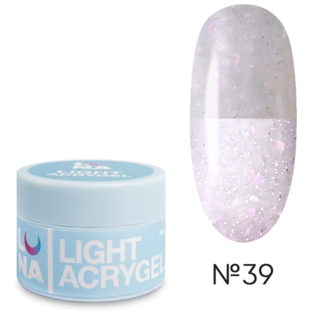 Рідкий гель Luna Light Acrygel №39 30 мл - Фото 1 Рідкий гель Luna Light Acrygel №39 30 мл - зображення 1
