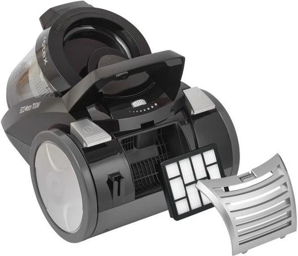 Пылесос с контейнером 4 л для сбора пыли сухой уборки Rotex RVC22-B TurboPower 700 Вт, ECO MOTOR, НЕРА фильтр, DUAL CYCLONE SYSTEM (циклонный, безмешковой) - изображение 3