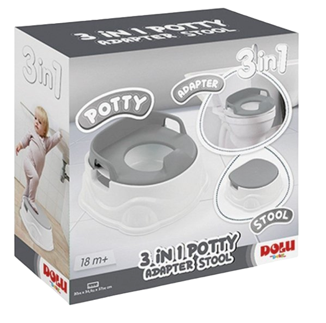 Горщик нічник Wader 3 в 1 Dolu Gray (8690089071811) - зображення 3