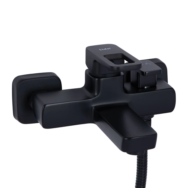 Смеситель для ванны Lidz Wawel 006 c душевым гарнитуром Black - Фото 5 Смеситель для ванны Lidz Wawel 006 c душевым гарнитуром Black - изображение 5