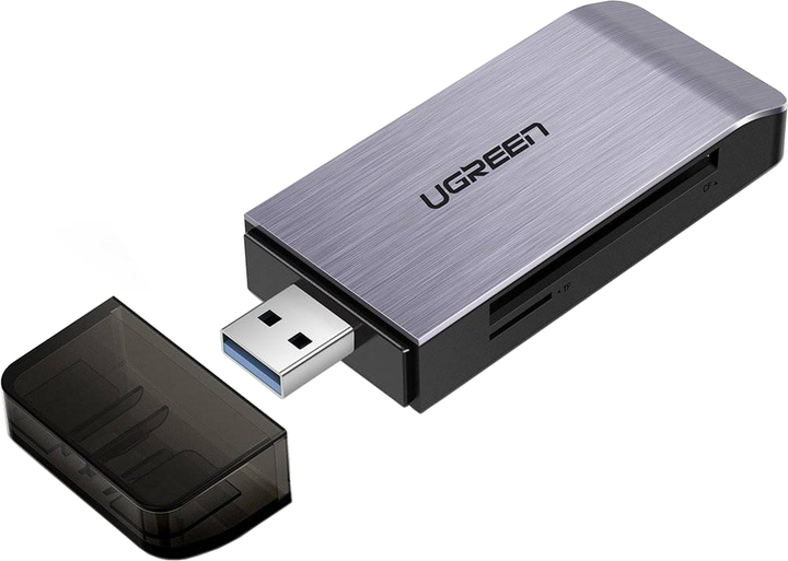 Кардрідер Ugreen USB 3.0 SD / micro SD / CF / MS Grey (6957303855414) - зображення 2