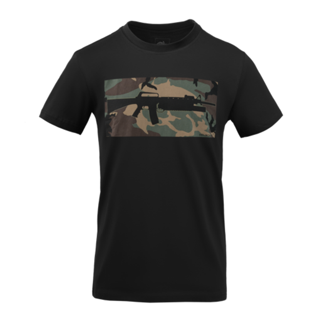 Футболка тактична Helikon-Tex® Хлопок L T-shirt 16/203 combo Black/Multicam (TS-COM-CO-0103A-B05-L) - зображення 2