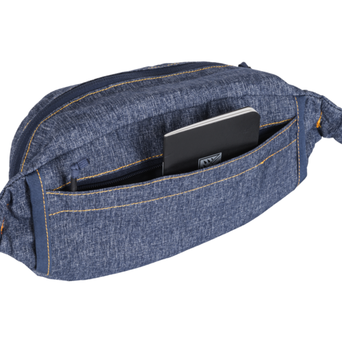 Сумка тактична Helikon-tex® Поясна Синя BANDICOOT Waist Pack® - Nylon Polyester Blend - Melange Blue (TB-BDC-NP-M2) - зображення 4