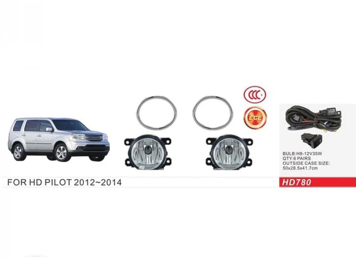 Противотуманные фары Honda Pilot 2012-14 HD-780 H8-12V35W с проводкой - изображение 2