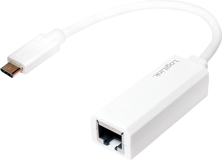 Adapter LogiLink Gigabit Ethernet USB-C (4052792034745) - obraz 1