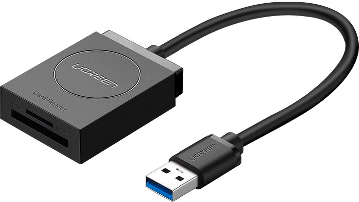 Czytnik kart Ugreen USB 3.0 SD / micro SD Black (6957303894178) - obraz 1