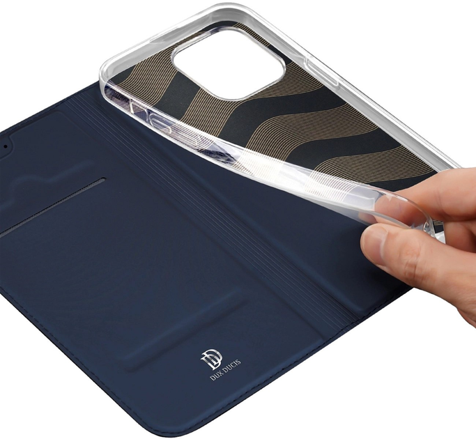 Etui z klapką Dux Ducis Skin Pro do iPhone 15 Pro Max Blue (6934913025451) - obraz 4