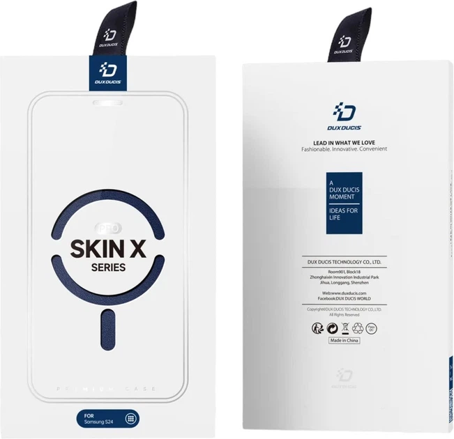Etui Dux Ducis Skin X Pro z magnetycznym ringiem / podstawką do Samsung Galaxy S24 Blue (6934913020630) - obraz 5