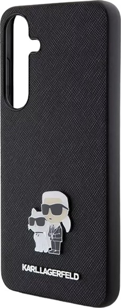 Чохол Karl Lagerfeld Saffiano Karl&Choupette Metal Pin для Samsung Galaxy S24 Black (3666339242022) - зображення 6