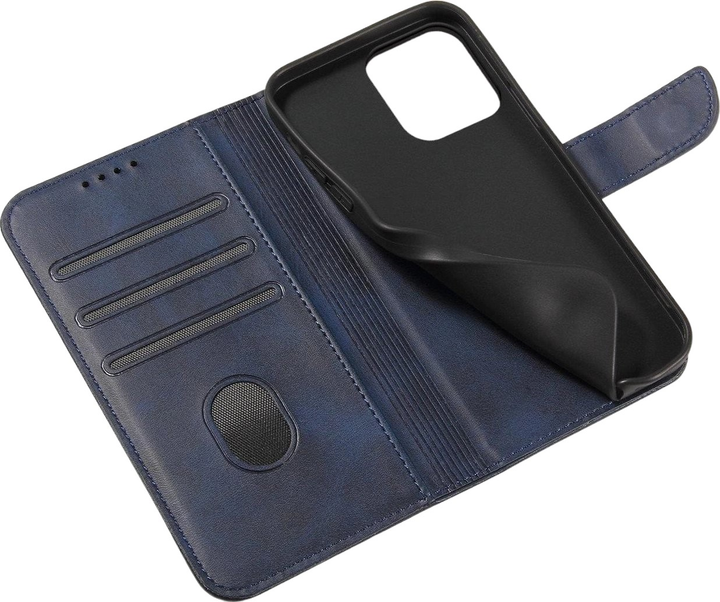 Чохол Hurtel Magnet Case для Samsung Galaxy S24 з гаманцем Blue (9145576284742) - зображення 5