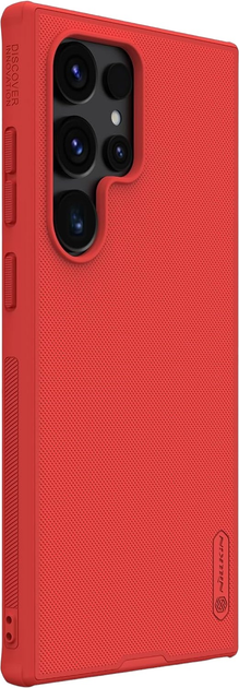Etui Nillkin Super Frosted Shield Pro pancerne do Samsung Galaxy S24 Ultra Red (6902048272712) - obraz 3