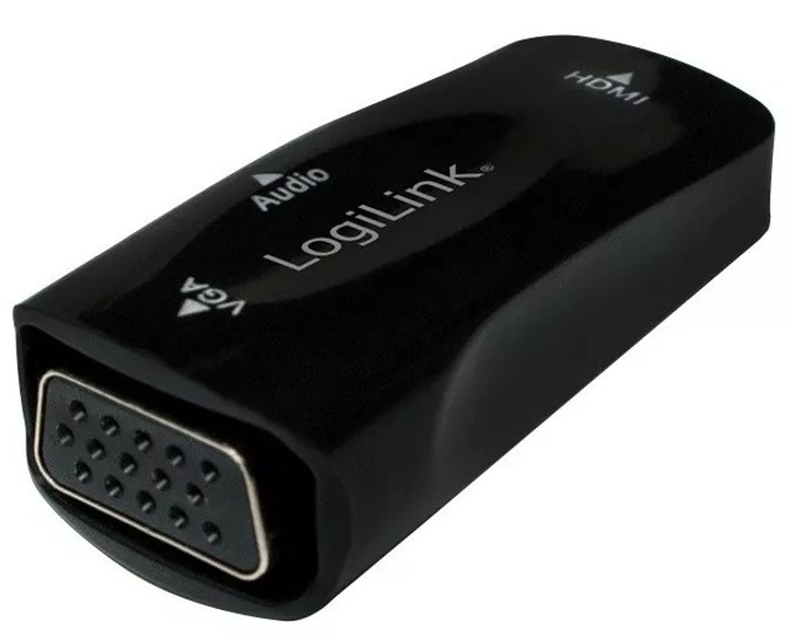 Adapter LogiLink HDMI (F) na VGA (F) Full HD 1080p (4052792045055) - obraz 2