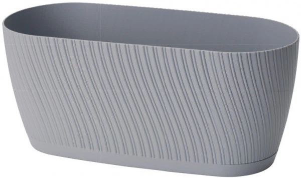 Горшок для цветов Form-Plastic Мика овальный с подставкой 2,65 л 12 х 11 х 26 см, Цвет Белый - Фото 4 Горшок для цветов Form-Plastic Мика овальный с подставкой 2,65 л 12 х 11 х 26 см, Цвет Белый - изображение 4
