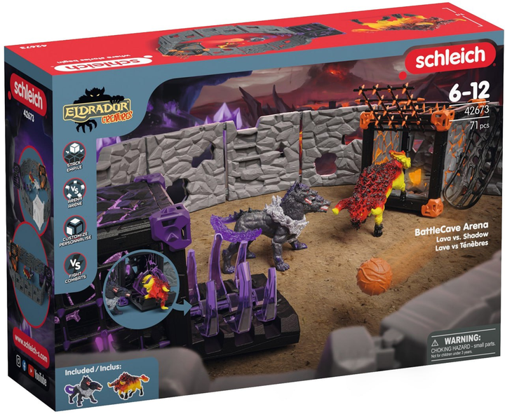 Ігровий набір Schleich Eldrador Creatures BattleCave Arena Лава і Тінь 42673 (4059433731940) - зображення 1