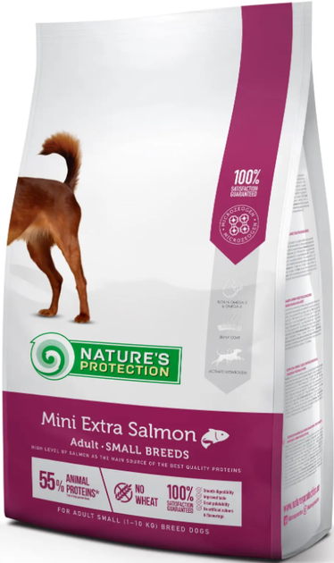 Сухий корм для дорослих собак малих порід з лососем Mini Extra Salmon Adult Small Breeds 2кг - зображення 3