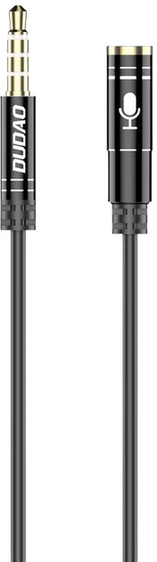 Przedłużacz Dudao AUX 3.5 mm (F) - AUX 3.5 mm (M) Black (6970379614532) - obraz 2