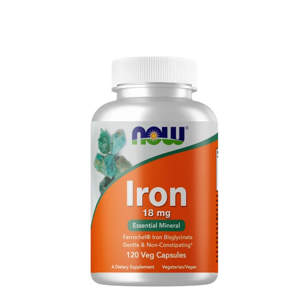 Витамины и минералы NOW Iron 18 mg, 120 вегакапсул - Фото 1 Витамины и минералы NOW Iron 18 mg, 120 вегакапсул - изображение 1