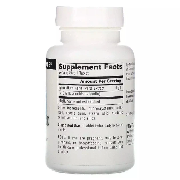 Натуральна добавка Horny Goat Weed 1000 mg, 30 таблеток Source Naturals 000287574 - зображення 2