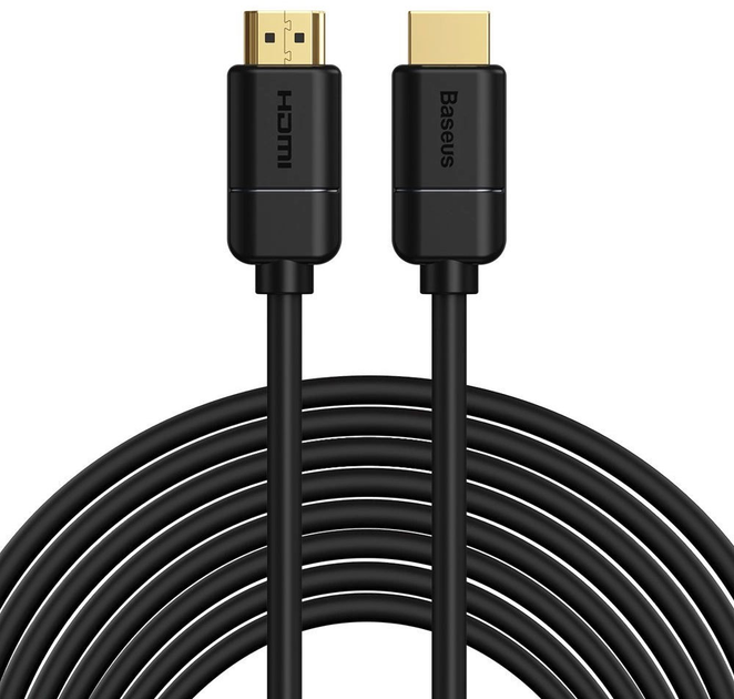 Kabel Baseus HDMI 2.0 4K 30 Hz 3D HDR 18 Gbps 8 m Black (CAKGQ-E01) - obraz 1