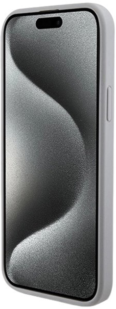 Etui Guess Strass Metal Logo do iPhone 15 Silver (3666339151140) - obraz 5
