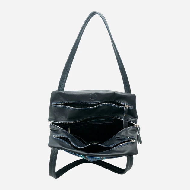 Сумка шопер жіноча з натуральної шкіри ARTiS Bags 1735 4618-7316 Синяя (6501013907) - зображення 8